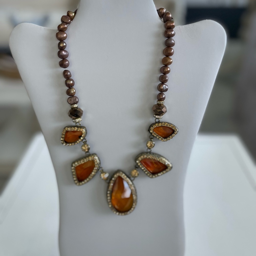 Handmade statement necklace